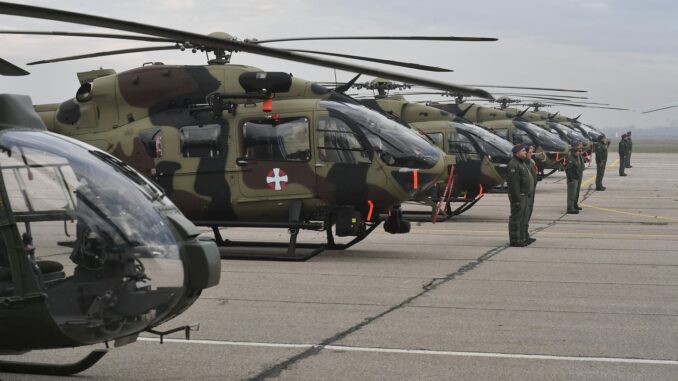 Serbia officially introduced its new helicopter fleet —