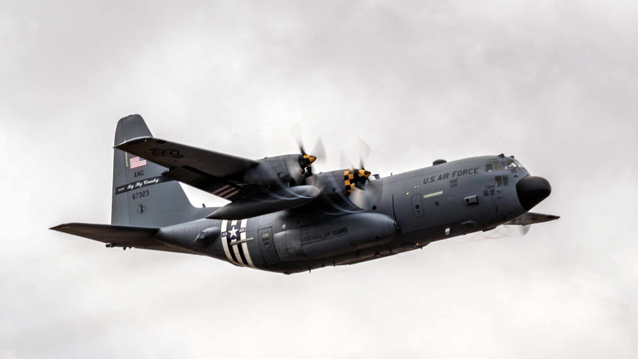 Heritage C-130H Of The Montana Air National Guard